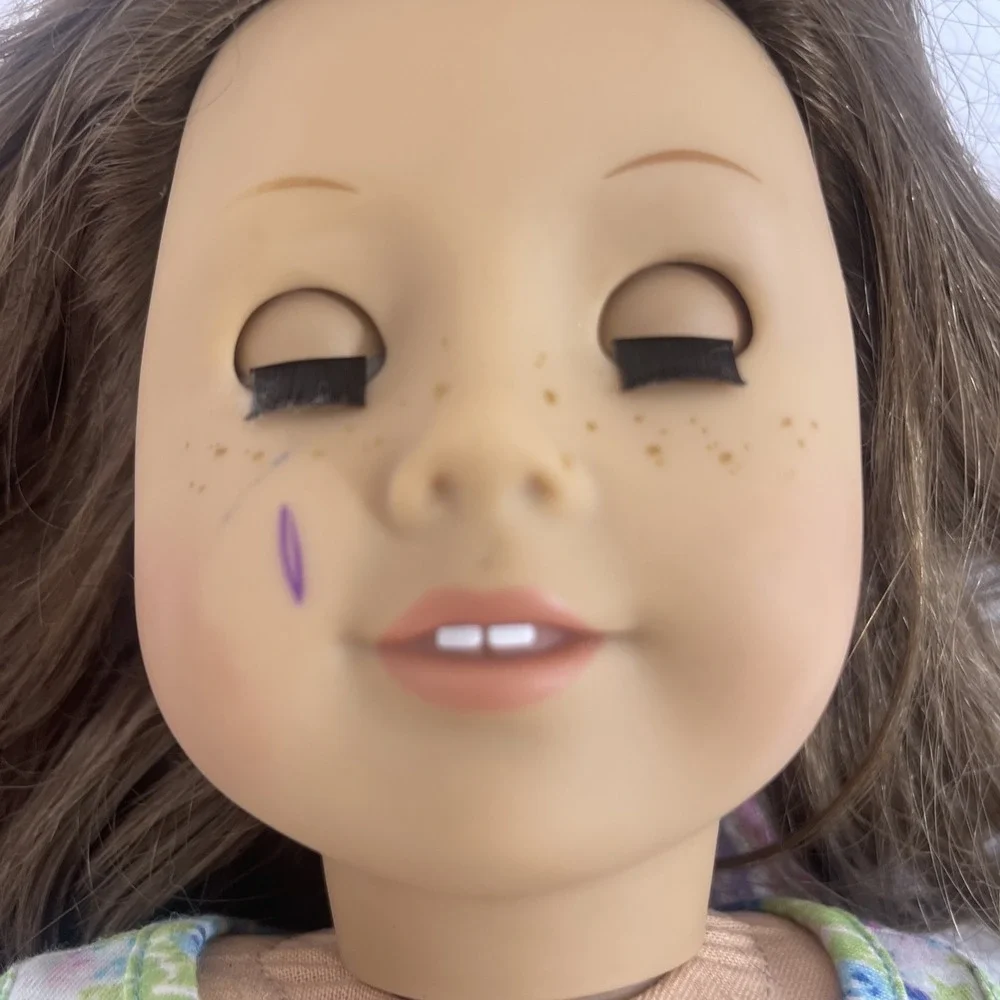 American Girl Truly Me Doll Freckles Blue Eyes 18 Inch 2014 Clothes Shoes